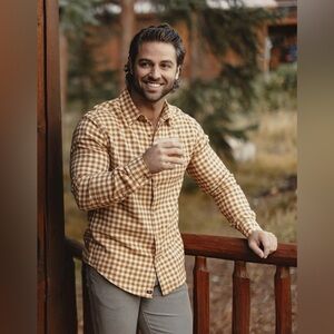 NWT The Normal Brand Hudson Double Brushed Flannel in Honey Plaid Size XL